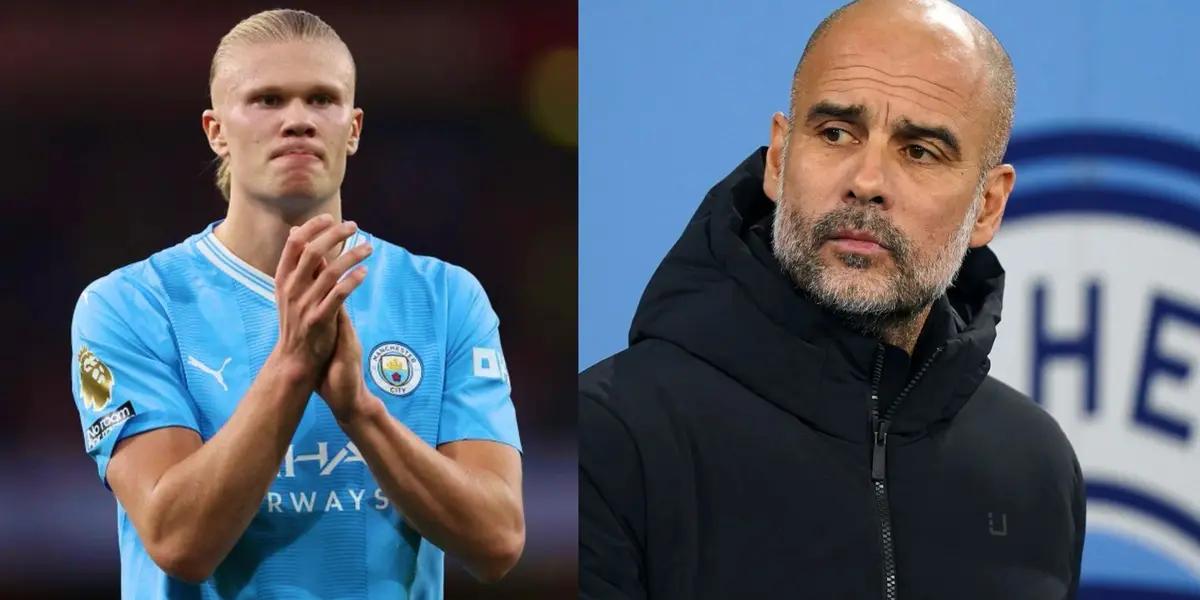 Pep Guardiola explains if Haaland is injured or not