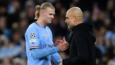 Pep Guardiola is not bothered by reports of transfer interest for star striker Erling Haaland.