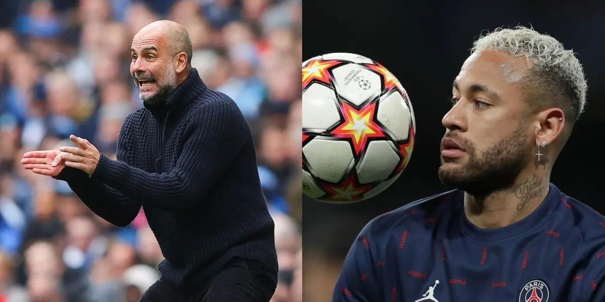 Pep Guardiola made a request to Neymar and this has been a great scandal