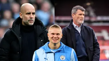 Pep Guardiola responds to Roy Keane's controversial comments about Erling Haaland.