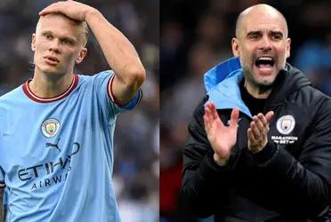 Pep Guardiola was proud of his team's performance and stood up for Erling Haaland, who had an awful game.