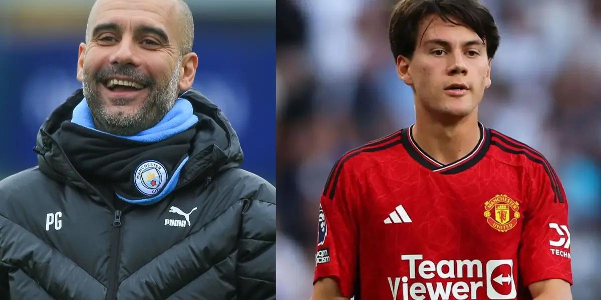 Pep Guardiola's response to Pellistri's comment