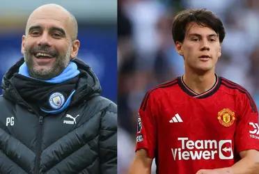 Pep Guardiola's response to Pellistri's comment