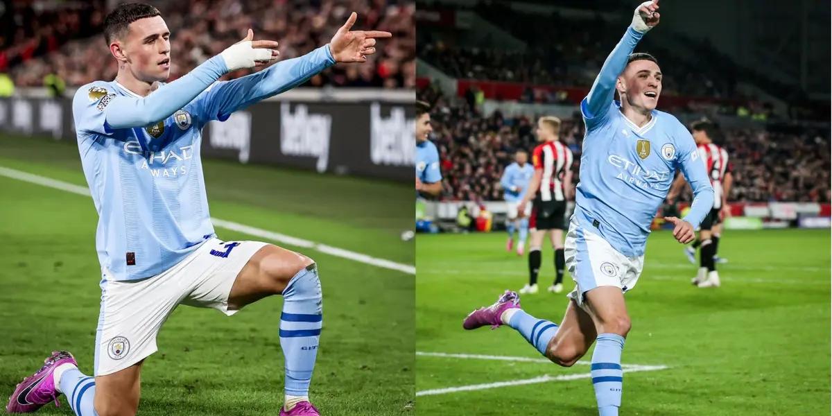 Phil Foden scores a hat trick against Brentford in Man City's 3-1 win.