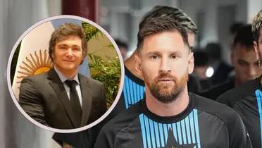 Photo: Milei and Messi's social networks.