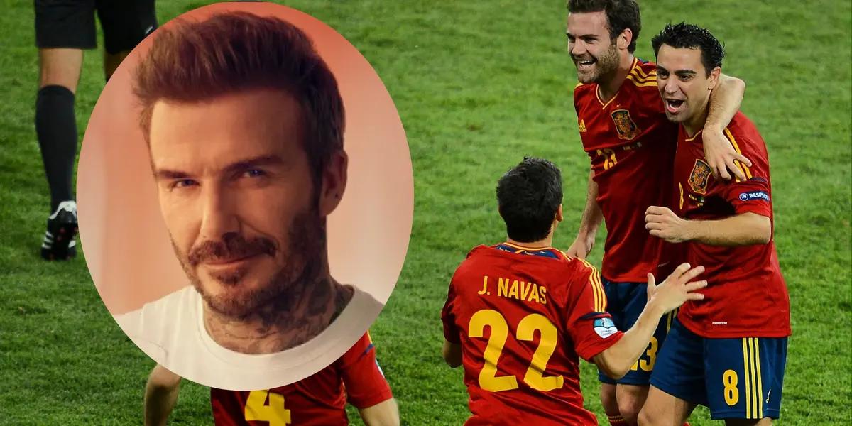 Photo: networks of Juan Mata and David Beckham.