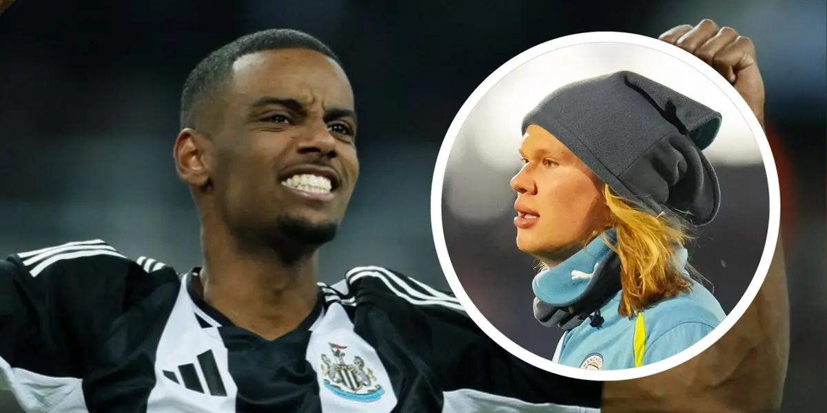 Photo: Newcastle and Haaland social networks.