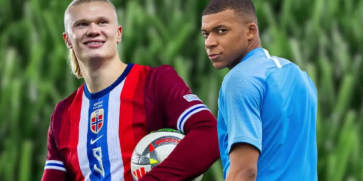 Photo: social networks of Erling Haaland and Kylian Mbappé.