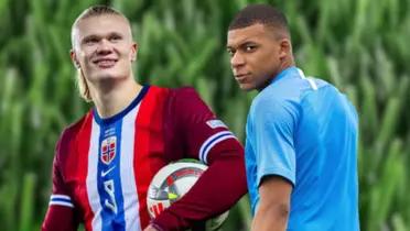 Photo: social networks of Erling Haaland and Kylian Mbappé.