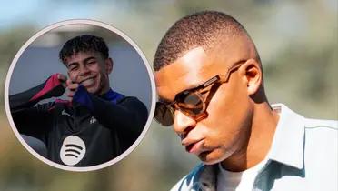 Photo: social networks of Kylian Mbappé and Lamine Yamal.