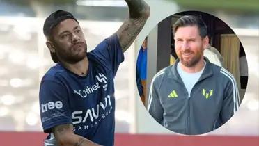 Photo: social networks of Neymar and Lionel Messi.