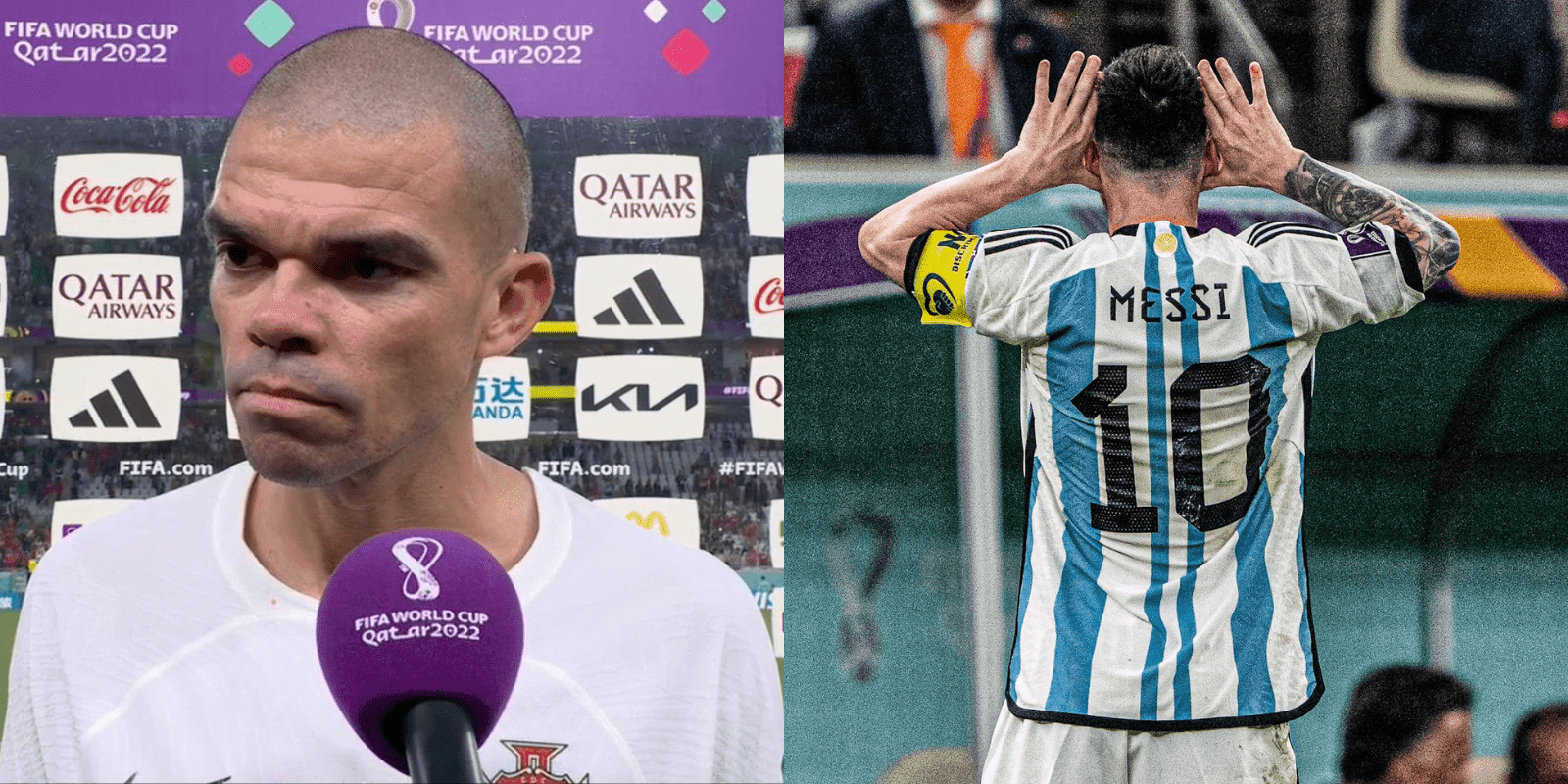 Portugal was eliminated by Morocco and the defender went against the captain of the Argentine team.