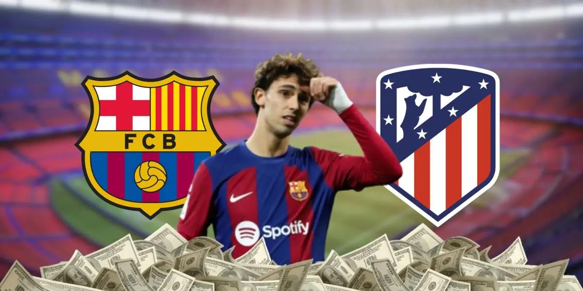 Portuguese, Joao Felix during a La Liga match with FC Barcelona