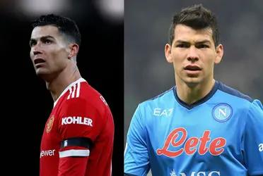 Portuguese striker Cristiano Ronaldo is sounded out by Napoli, but would not want to play alongside Hirving Lozano