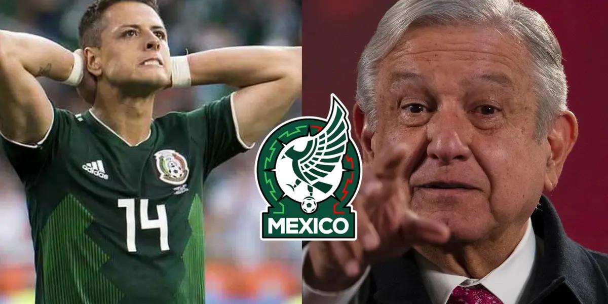 President AMLO may be one of those responsible for Javier Hernandez's veto in El Tri.