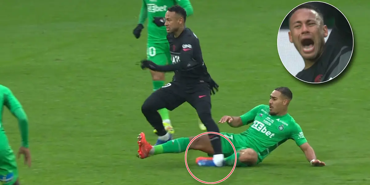 PSG got the win against St Etienne but are left to be worried about the injury to Neymar who appeared to have sustained a serious ankle injury.
