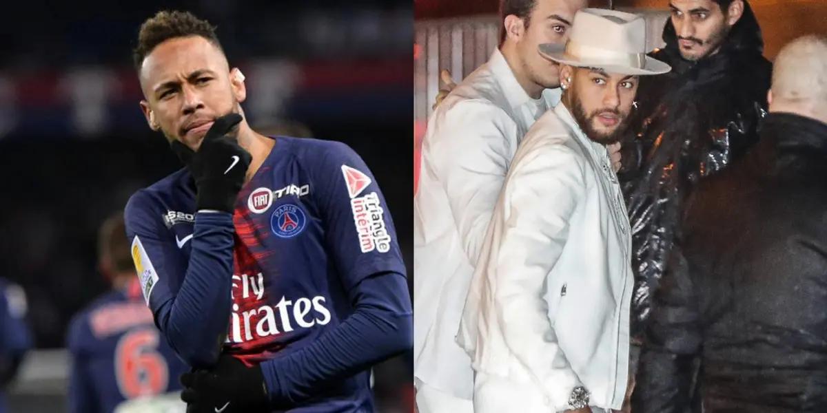 PSG is very questioned after the defeat against Monaco but Neymar does not seem to care and criticism grows for what he did the day after.