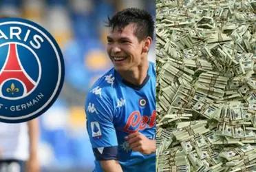 PSG wants to have Hirving Lozano in their team and it was discovered how much he would be willing to pay to stay with the Mexican forward