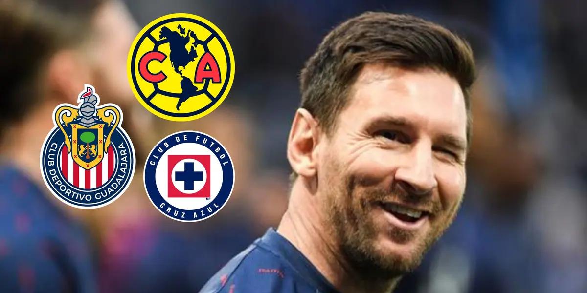 PSG's Lionel Messi recognizes one of Mexico's most important clubs.