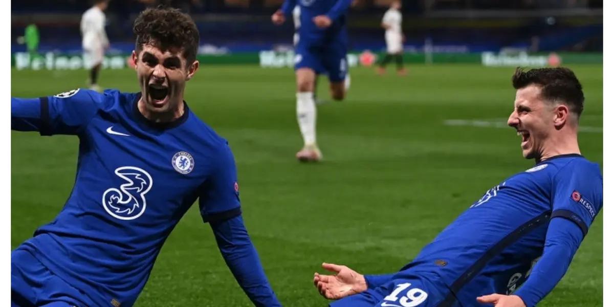 Pulisic assisted in Chelsea's second goal against Real Madrid