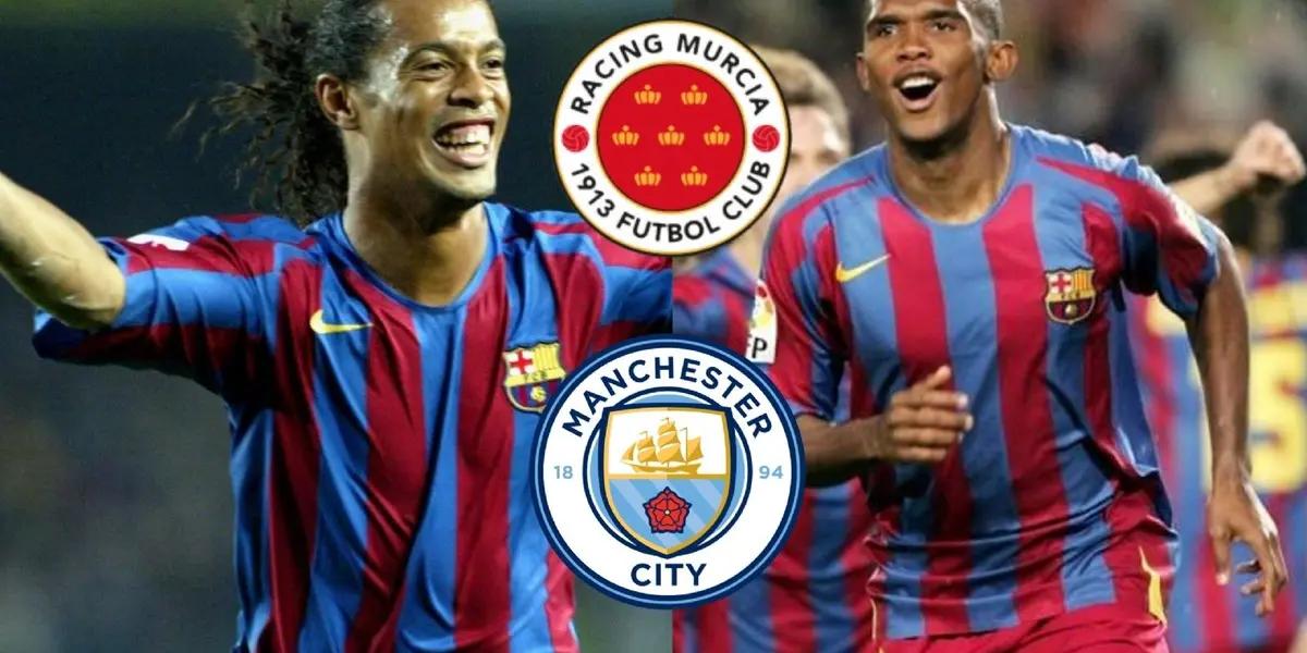 Racing de Murcia wanted Ronaldinho, Eto'o or Rafa Marquez for their team but they finally settled for a great player who was in the English team