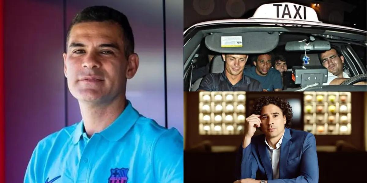 Rafael Márquez arrives in Barcelona by cab, but Ochoa is indulging in a luxury that costs $145,000.