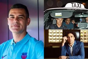 Rafael Márquez arrives in Barcelona by cab, but Ochoa is indulging in a luxury that costs $145,000.