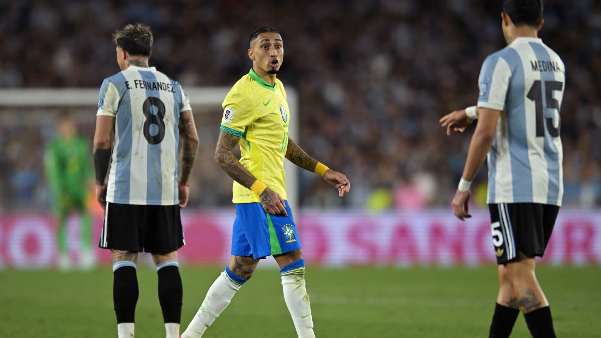 Raphinha comes under heavy criticism following Brazil's humiliating defeat to Argentina.