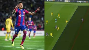Raphinha scored in FC Barcelona's win but he had a goal disallowed earlier in the game which caused controversy.