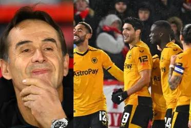 Raúl Jiménez scored his first goal of the year in the Carabao Cup in England, all amid his possible departure from Wolves