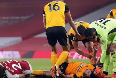 Raúl Jiménez was not the same after the injury caused by David Luiz, now karma is coming back to him.