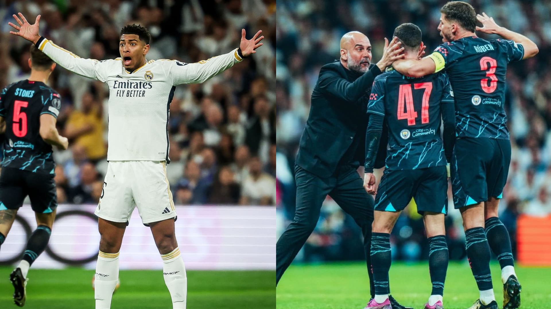 Real Madrid and Man City play an intense 3-3 at the Bernabeu