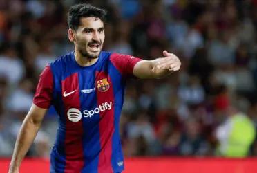 Real Madrid beat Barcelona, now, Gundogan threw a dart at his teammates.