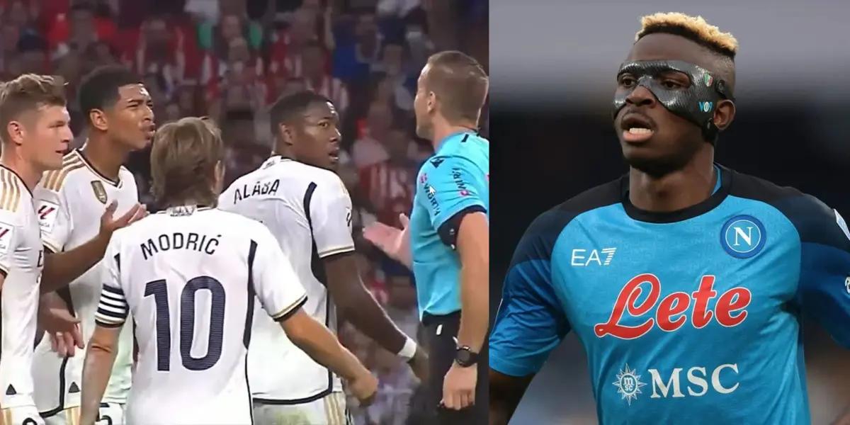 Real Madrid fans are all saying they got “robbed” against Napoli in the Champions League.