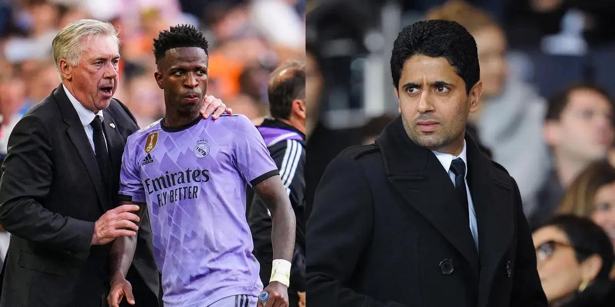 Real Madrid is worried about what Vinicius may decide regarding his future.