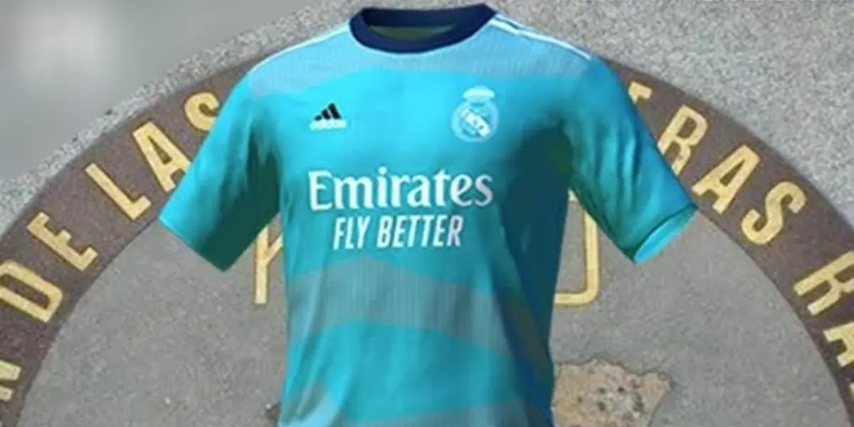 Real Madrid launched a turquoise third kit for the 2021/22 seasons today. The kit pays tribute to the Kilometer Zero at Puerta del Sol in Madrid.