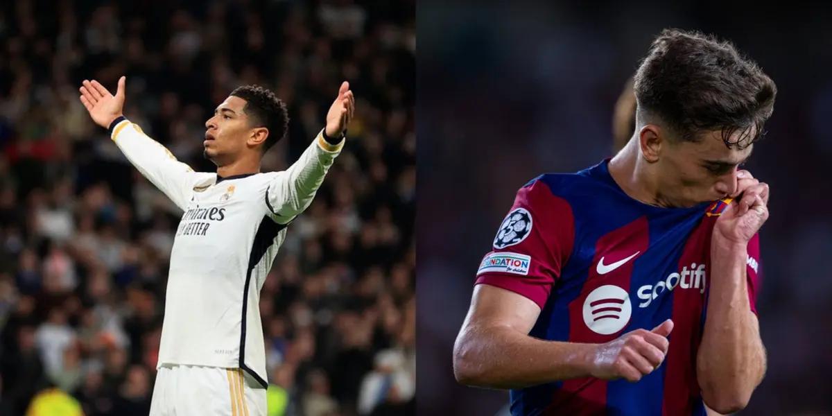 Real Madrid's Jude Bellingham is one of the most valuable player in the Champions league while Barca's most valuable player Gavi is not high on the list.