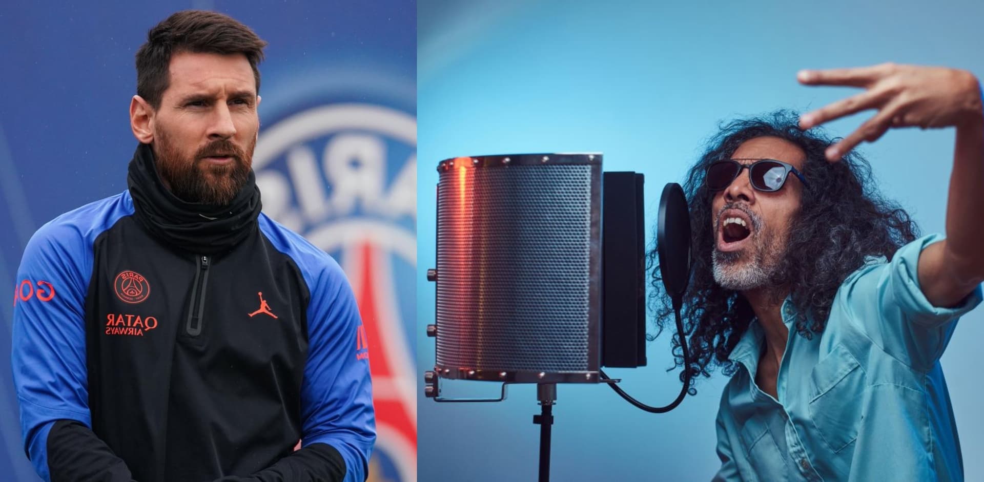 Retired from soccer, he dedicates himself to music and is remembered for his great friendship with the current world champion