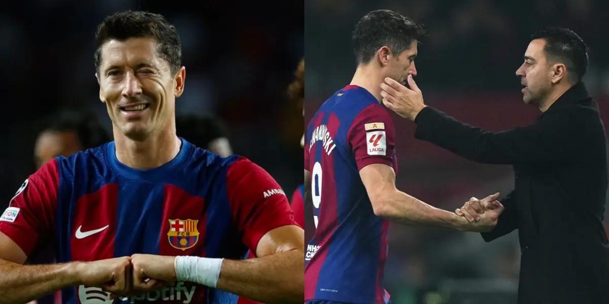 Robert Lewandowski talks about Xavi and his future with FC Barcelona.