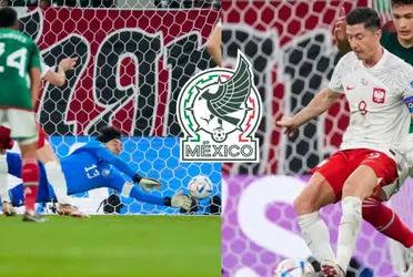 Robert Lewandowski went after Guillermo Ochoa at the end of the match and that's how it ended