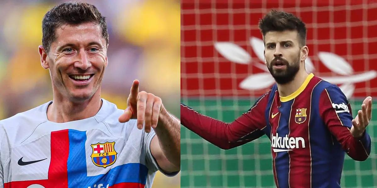 Robert Lewandowski's answer in a quick quiz made quite an impression.