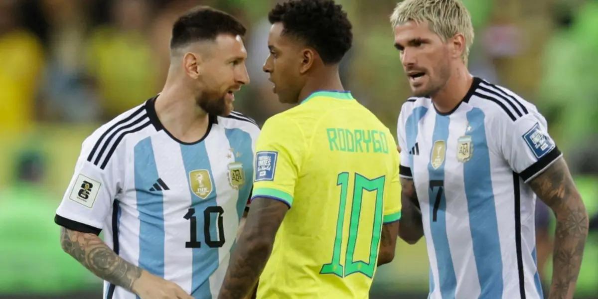 Rodrygo and Lionel Messi had an argument during the FIFA International Break