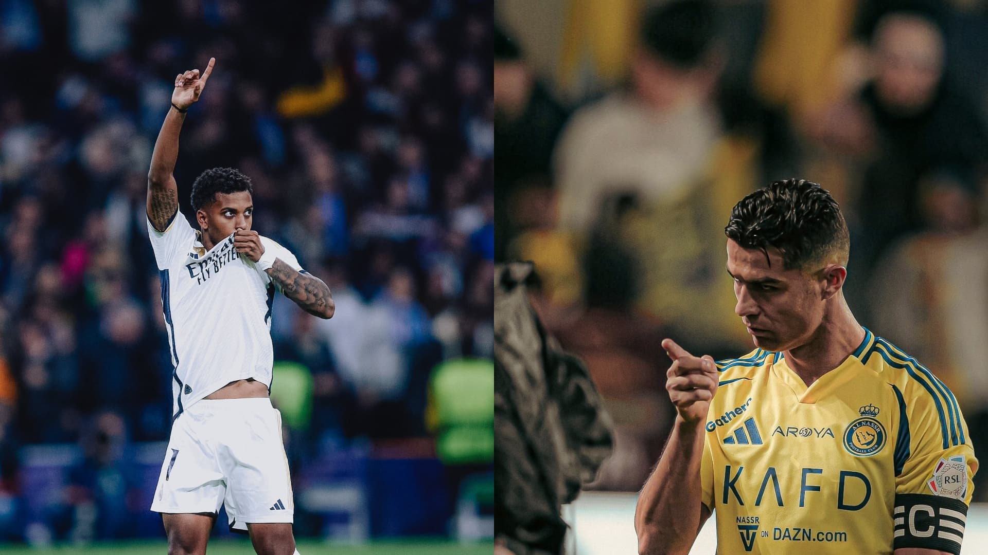 Rodrygo y Cristiano Ronaldo