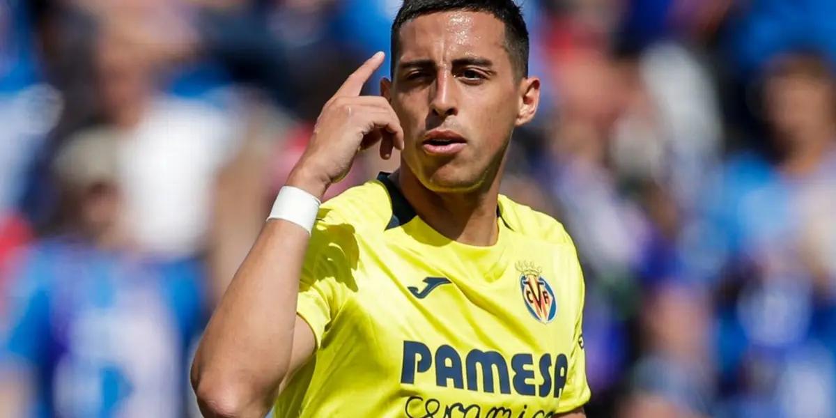 Rogelio Funes Mori wearing the Villarreal of Spain jersey. (Source: ESPN)