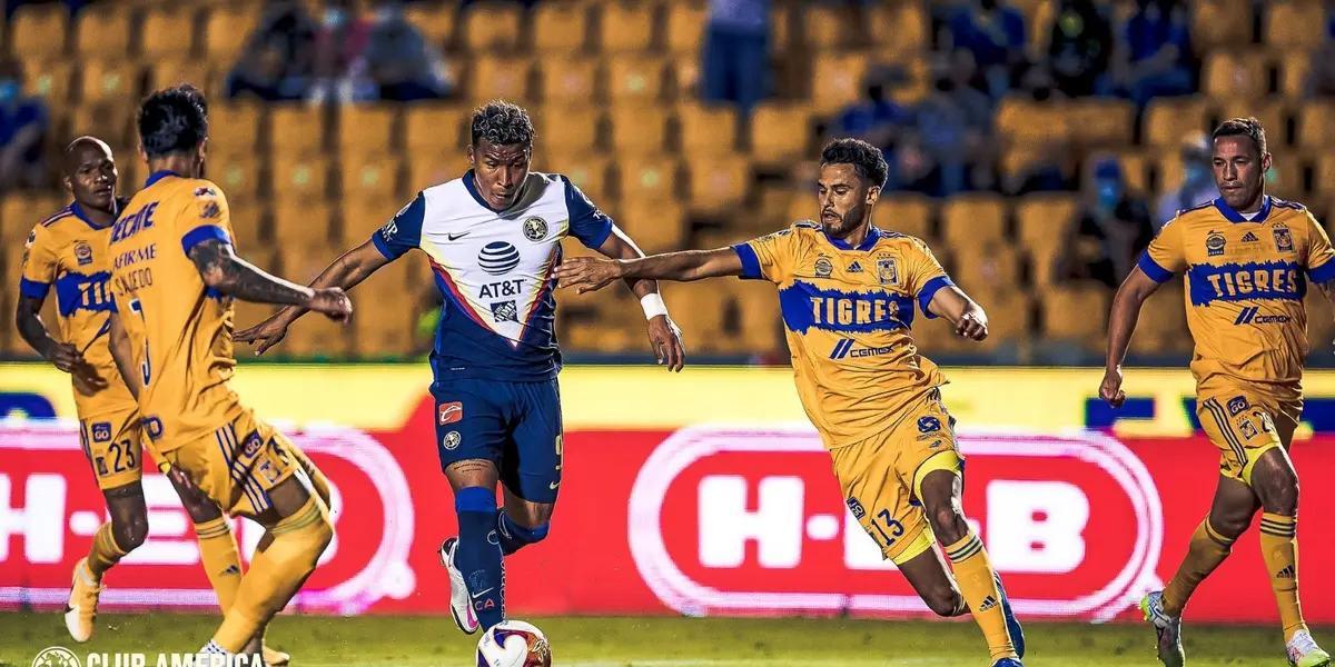 Roger Martínez scored a double in America's 1-3 victory