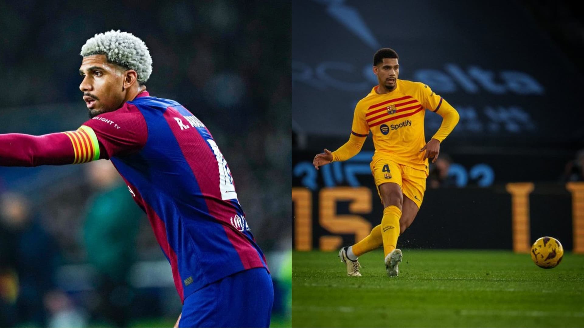 Ronald Araujo reached 100 games for FC Barcelona in the 2-1 win against Celta de Vigo.