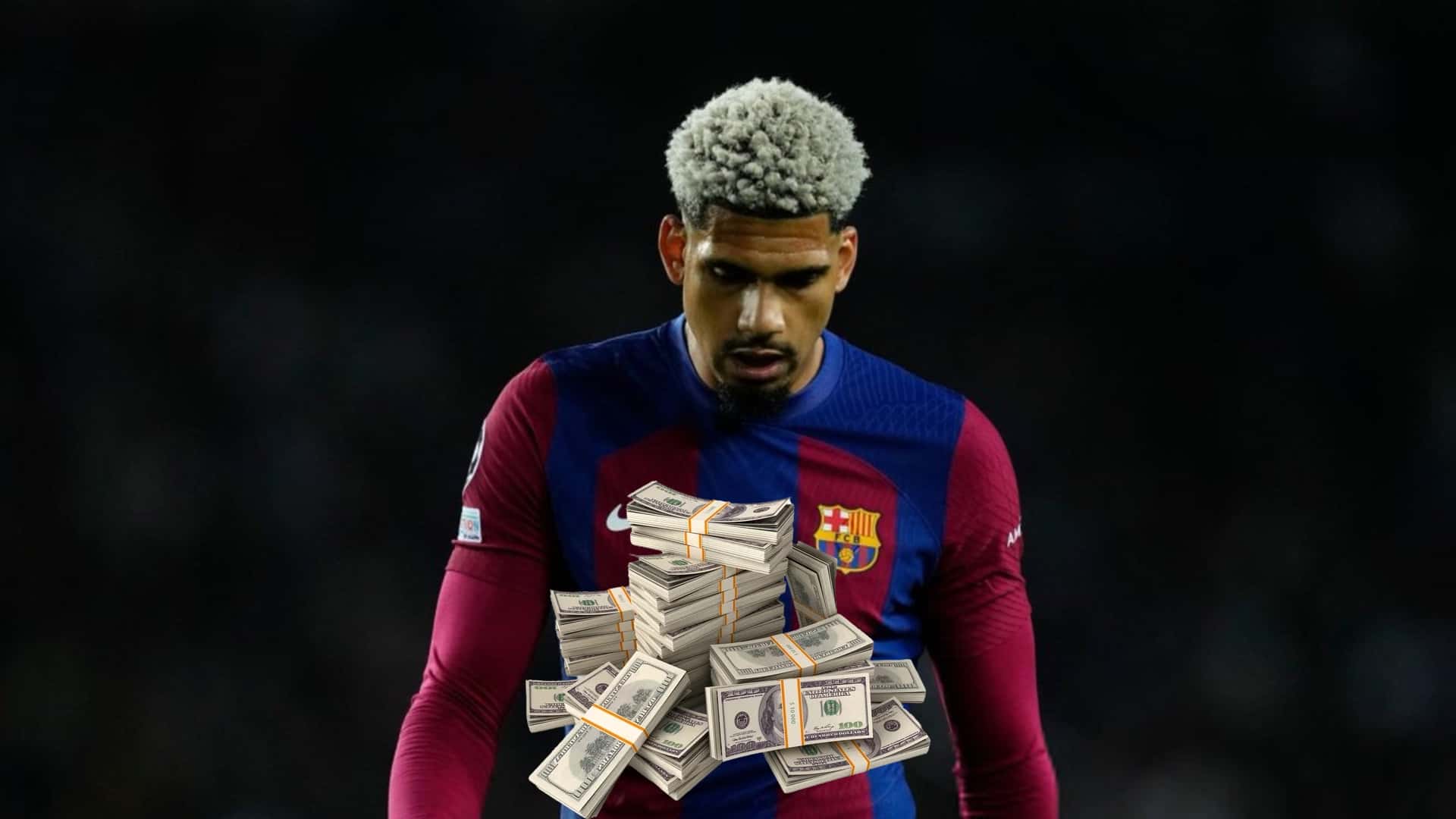Ronald Araujo upset as FC Barcelona is eliminated from the Champions League.