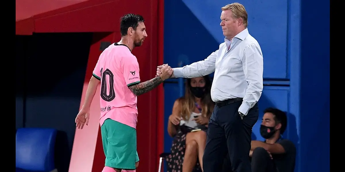 Ronald Koeman talked about the argument between Lionel Messi and the former coach of Barcelona Quique Setién.
 