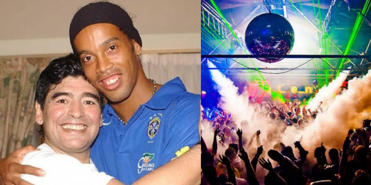 Ronaldinho confessed which his best night with Diego Maradona as a memory after his death was.