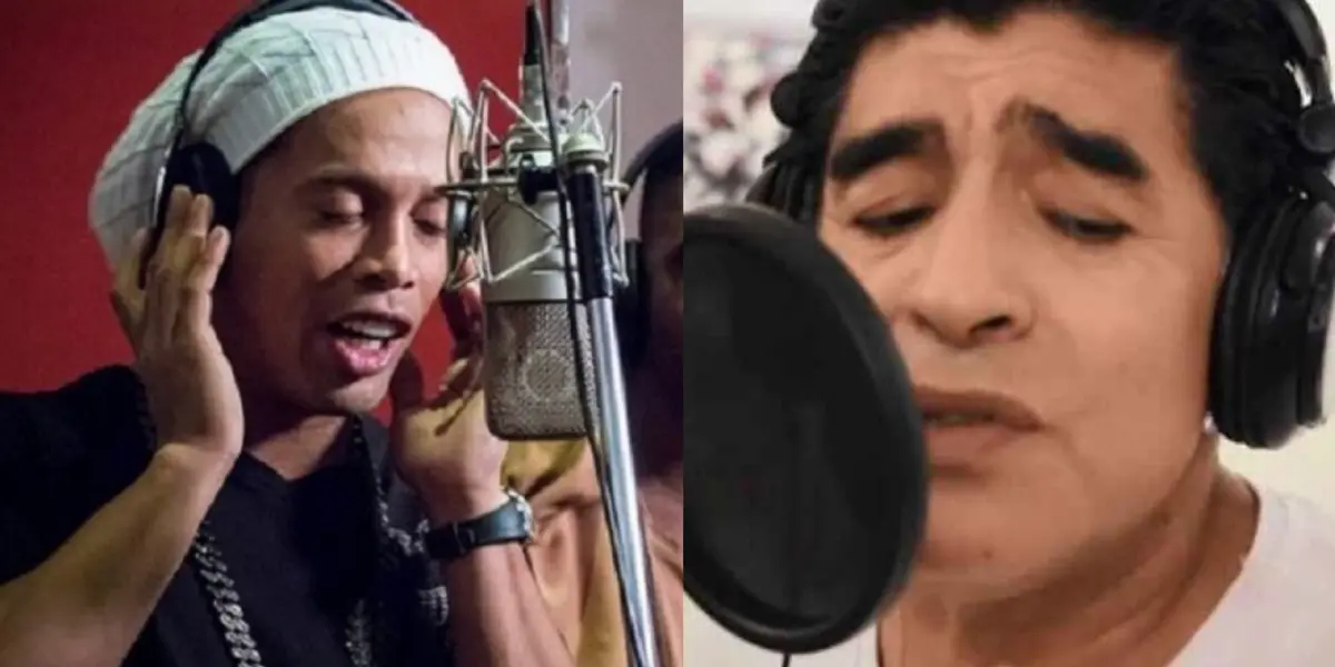 Ronaldinho or Maradona were some of the players who once recorded a song and forgot about the soccer ball.
 